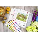 Kit de point de croix "Donkeys' Yard" 39x32 cm SBU5087