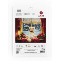 Kit de point de croix "Waiting For The Snowflakes" 36x29cm SBU5076