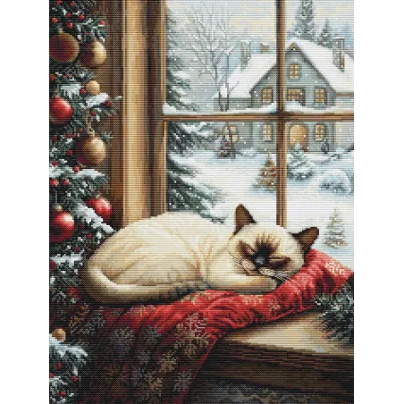 Kreuzstich-Set "Winterschlaf" 29x40cm SBU5074