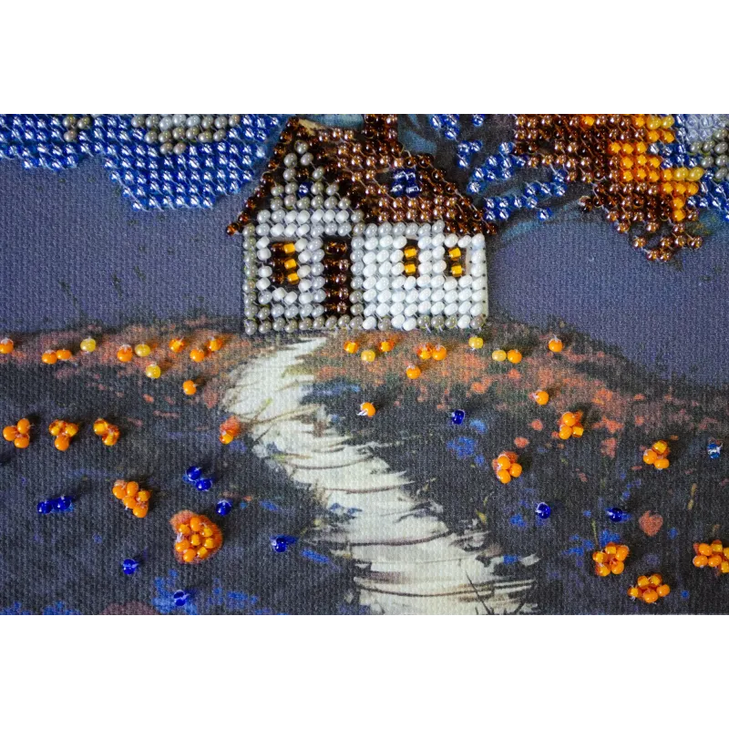 Mini kit de broderie de perles "Cottage Beneath the Clouds" AAM-263