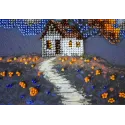 Mini kit de broderie de perles "Cottage Beneath the Clouds" AAM-263