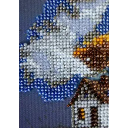 Mini kit de broderie de perles "Cottage Beneath the Clouds" AAM-263