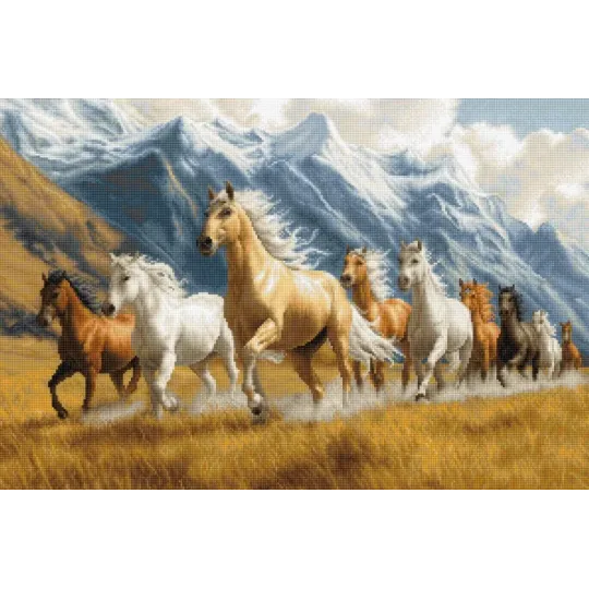 Набор для вышивания крестом "Free Spirit" 30x20см SG704