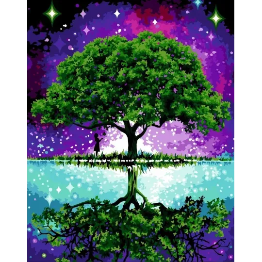 Malen nach Zahlen Kit "Baum des Lebens" 40x50 cm R069 0425