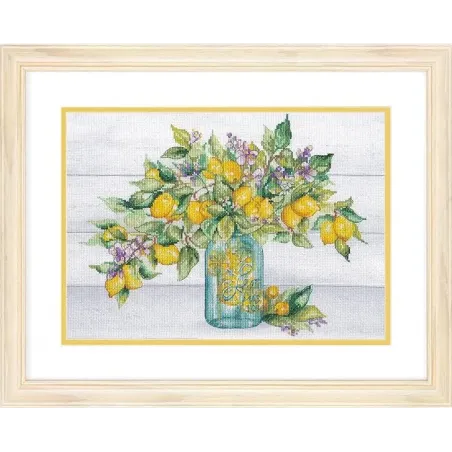 Kreuzstich-Set "Zitronenglas" 35x25 cm D70-35442