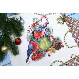 Набор для вышивания крестиком «Зимний разговор» SNV-838