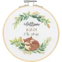 Kit point de croix "Naissance d'un renard" 15x15 cm D72-70392
