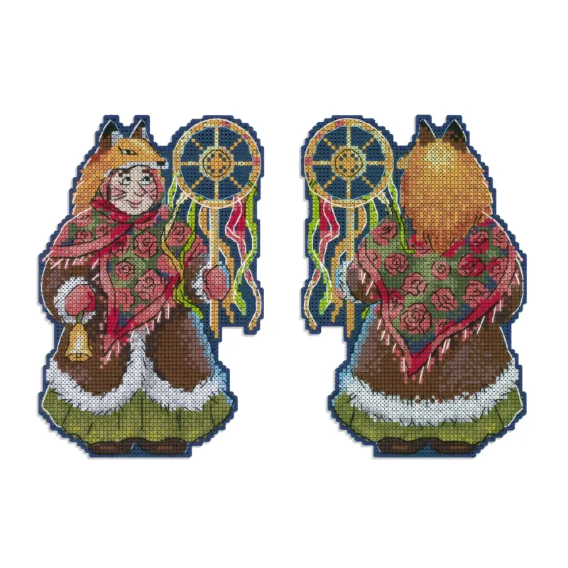 Kreuzstich-Set "Weihnachtslieder. Die Füchse-Tante" SR-966