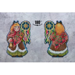 Cross stitch kit "Christmas carols. The fox Aunt" SR-966