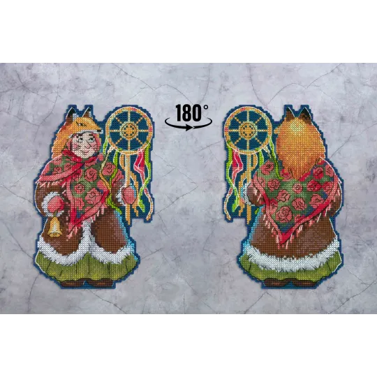 Kryželio siuvinėjimo rinkinys "Kalėdų giesmės. Lapės teta" SR-966