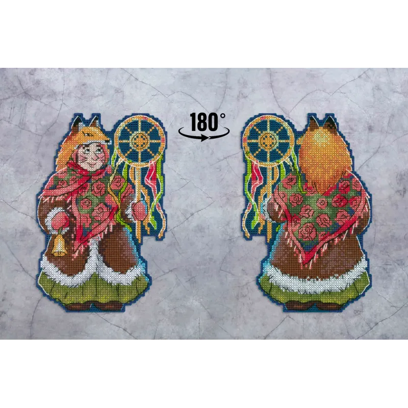 Набор для вышивания крестиком "Рождественские песнопения. Тётушка лисица" SR-966