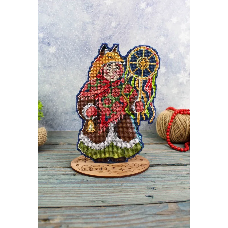 Набор для вышивания крестиком "Рождественские песнопения. Тётушка лисица" SR-966