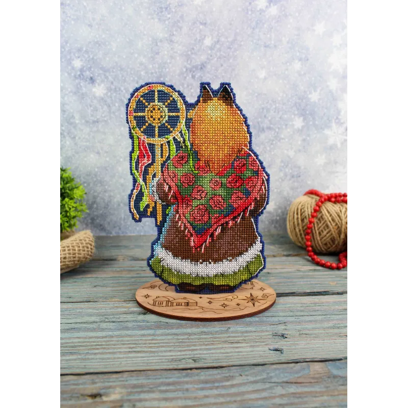 Cross stitch kit "Christmas carols. The fox Aunt" SR-966