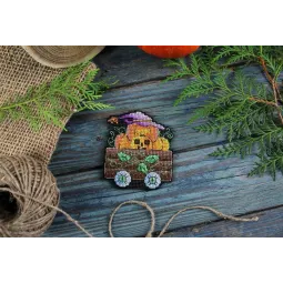 Cross stitch kit "Pumpkin Wagon" SR-930