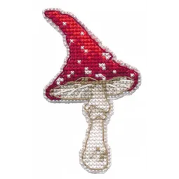Cross stitch kit "Magnet. Fly agaric" 5,1×8,5 cm S1659