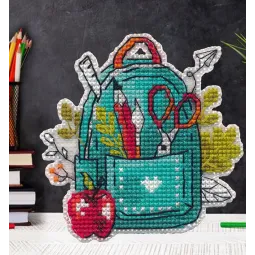 Набор для вышивания крестом "Магнит. Рюкзак" 8,4×8,7 см  S1655