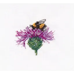Kreuzstich-Set "Hummel auf einer Blume" S1608