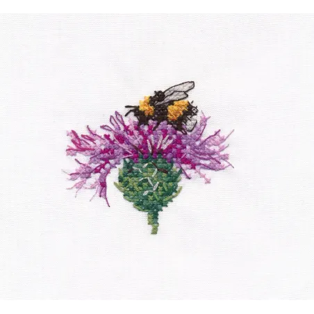 Kit de point de croix "Bourdon sur une fleur" S1608