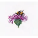 Kreuzstich-Set "Hummel auf einer Blume" S1608