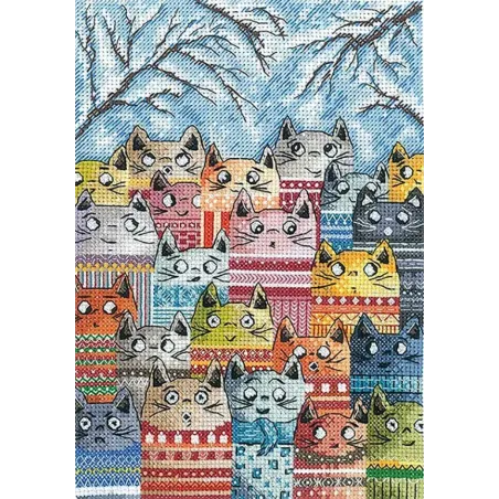Cross stitch kit "Voices of Spring" 15 х 21 cm SANG-11