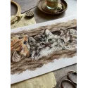 Kreuzstich-Set "Flauschiges Trio" 35 х 14,5 cm SANP-69