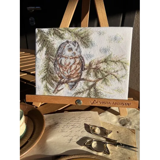 Cross stitch kit "Little Owl" 20x15 cm SANS-73