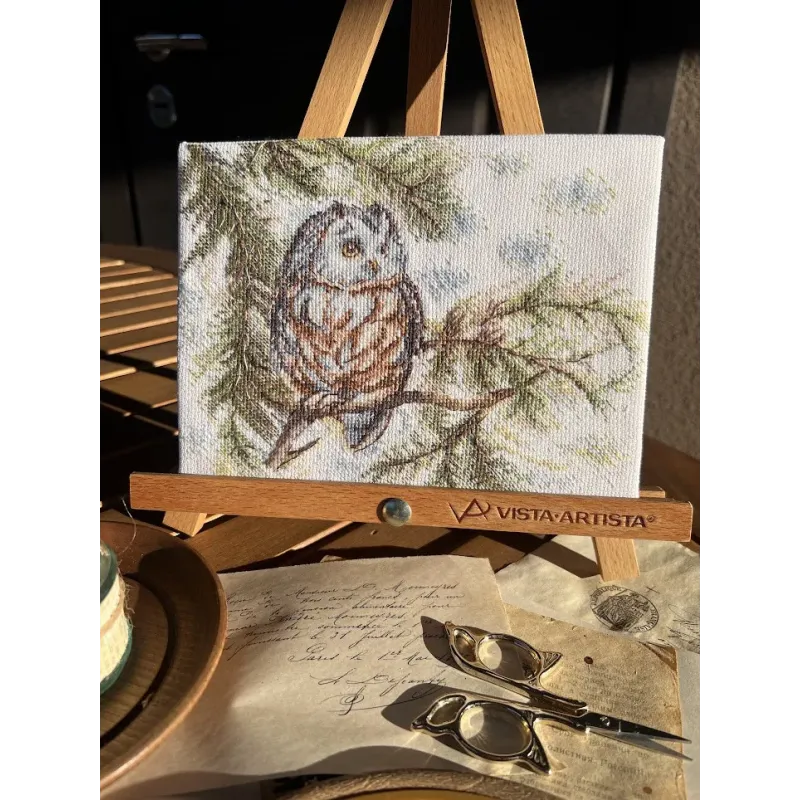 Cross stitch kit "Little Owl" 20x15 cm SANS-73
