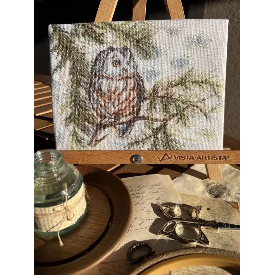 Cross stitch kit "Little Owl" 20x15 cm SANS-73