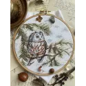 Cross stitch kit "Little Owl" 20x15 cm SANS-73