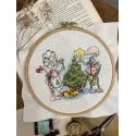 Cross stitch kit "Grandma and New Year" 13,5х13,5 cm SANB-27
