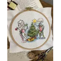Cross stitch kit "Grandma and New Year" 13,5х13,5 cm SANB-27