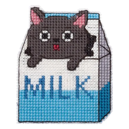 Kit de point de croix KLART "Chats doux (aimants de réfrigérateur)" KL8-553