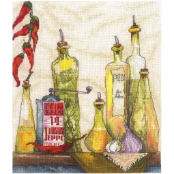 Kit de point de croix Huile épicée SANP-65