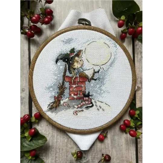 Kit de point de croix Happiness under the moon SANL-21