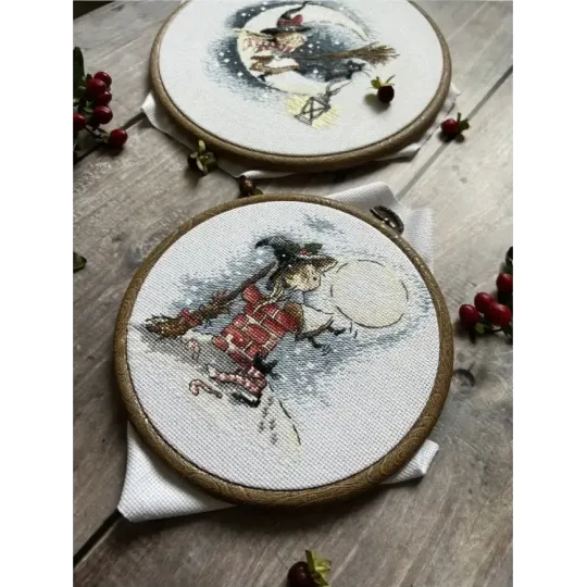 Kit de point de croix Happiness under the moon SANL-21
