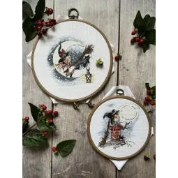 Cross stitch kit Happiness under the moon SANL-21