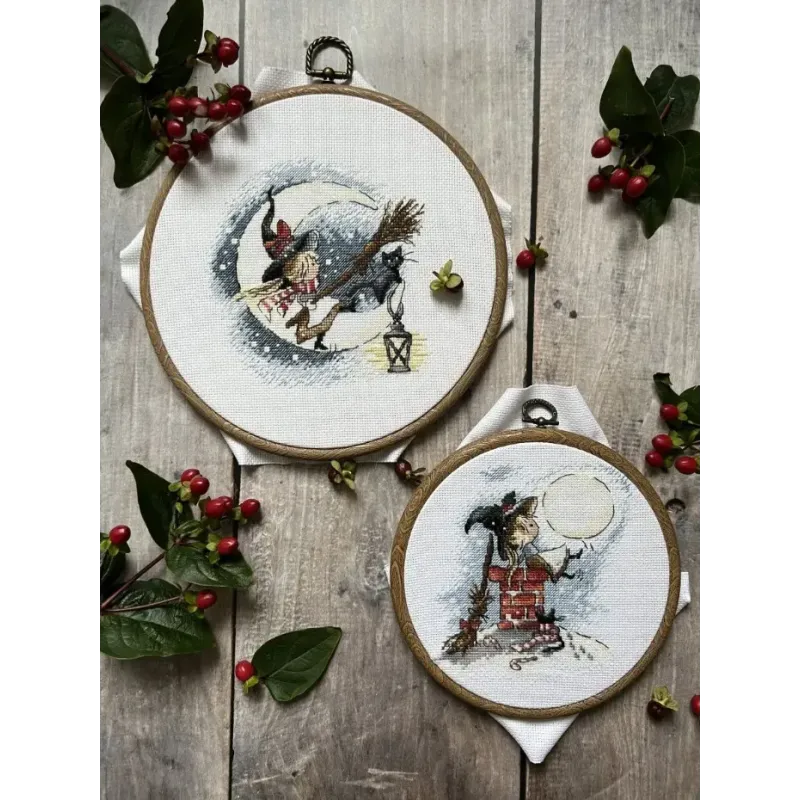Kit de point de croix Happiness under the moon SANL-21