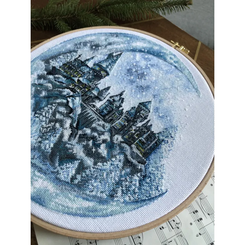 Kit de point de croix "Château de la Lune" SANL-17
