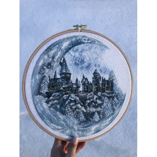 Kit de point de croix "Château de la Lune" SANL-17