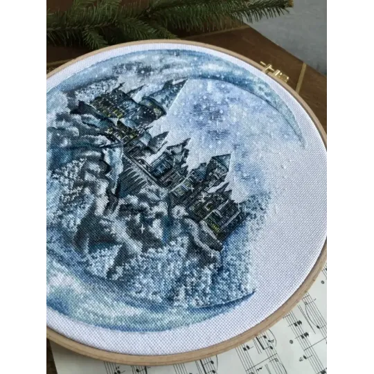 Kit de point de croix "Château de la Lune" SANL-17
