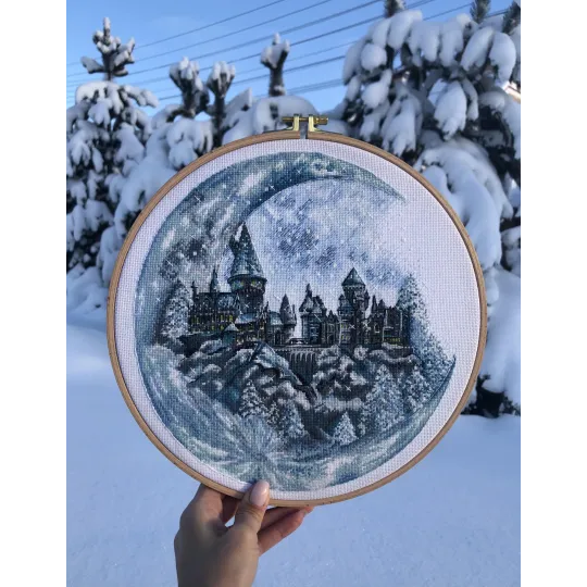 Kit de point de croix "Château de la Lune" SANL-17