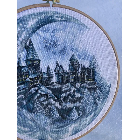 Kit de point de croix "Château de la Lune" SANL-17