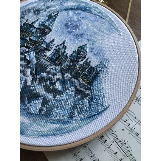 Kit de point de croix "Château de la Lune" SANL-17