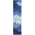 Marque-page. Lune au-dessus de la forêt SANZ-48