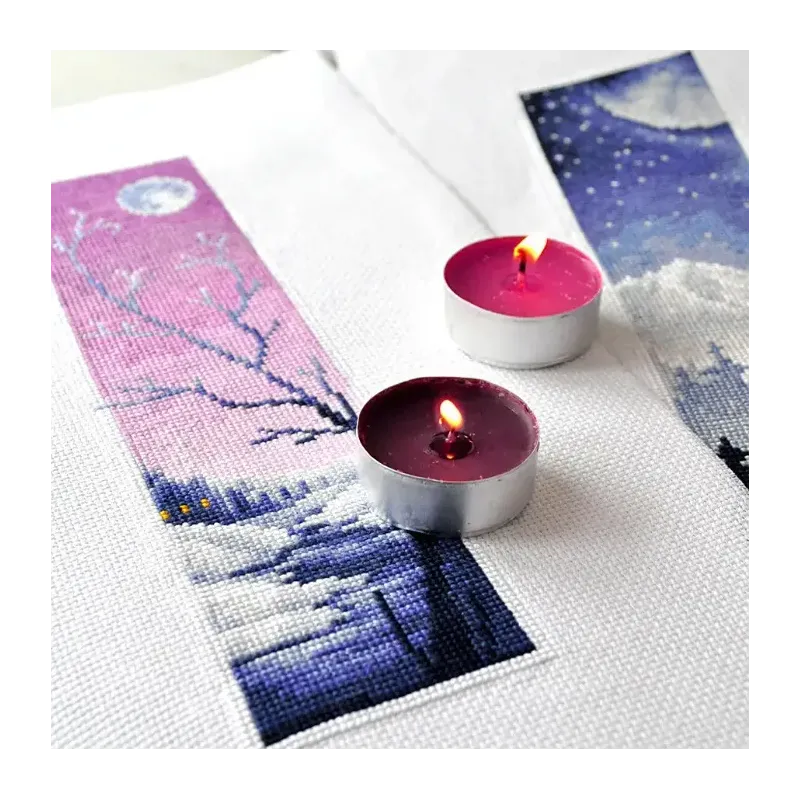 Marque-page. Lune au-dessus de la forêt SANZ-48