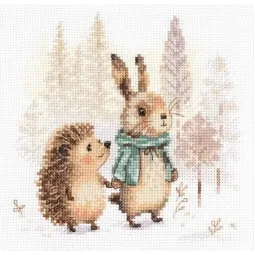 Kreuzstich-Set "Märchen des Waldes. Hase und Igel" S0-244