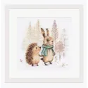Cross stitch kit "Tales of the forest. Hare and hedgehog" S0-244
