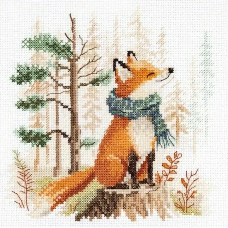 Kit de point de croix "Contes de la forêt. Renard" S0-243