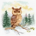 Набор для вышивания крестом "Сказки леса. Сова" S0-242