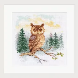 Набор для вышивания крестом "Сказки леса. Сова" S0-242